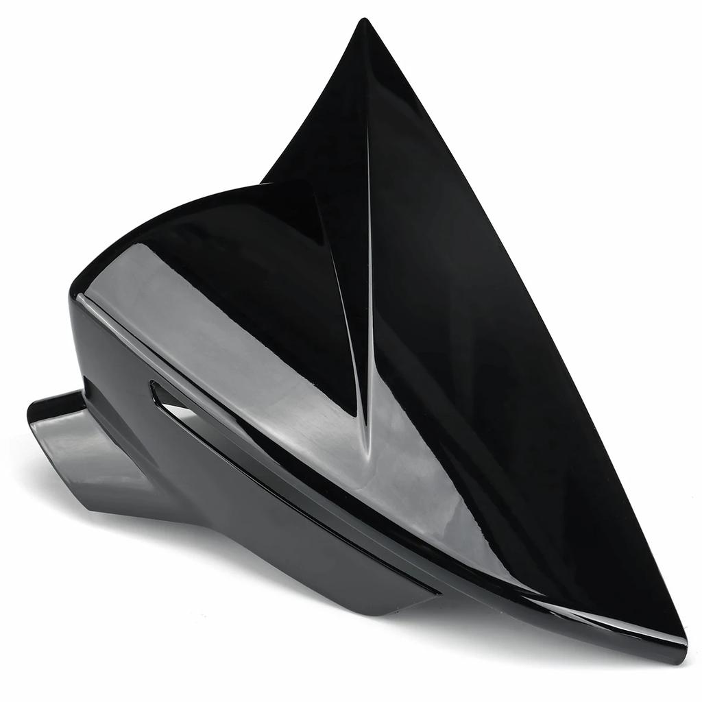 Capas de espelho retrovisor preto brilhante / fibra de carbono para Seat Leon MK3 MK3.5 5F ST FR Cupra 2013 - Capa de caixa de espelho retrovisor