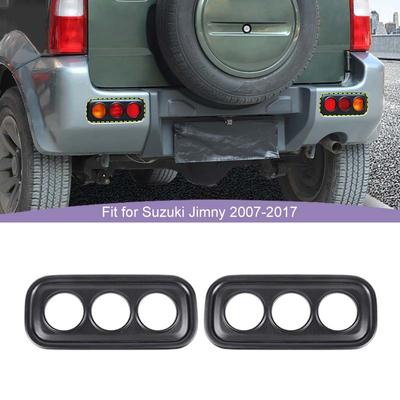 ABS-Nebelschlussleuchtenschirm-Schutz für Ford Suzuki Jimny 2007-2017 Außenzubehör, gesmokt schwarz