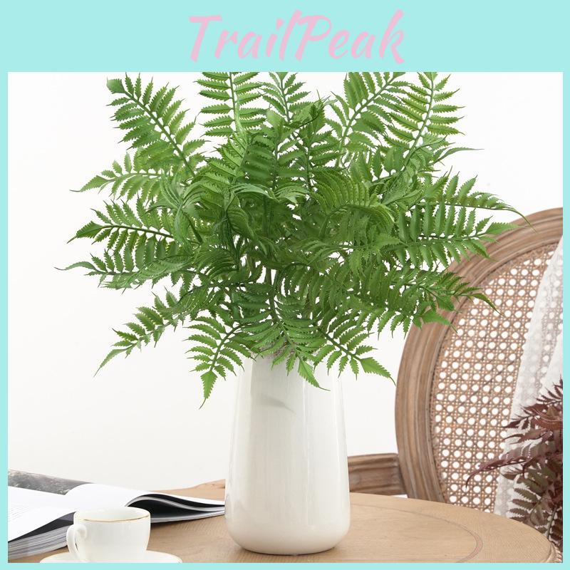 Artificial Fern Leaf Decor For Indoor And Outdoor Use With Plastic Material For Photography And Home Styling