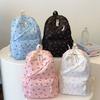 Cute Bow Print Student Schoolbag Nylon Large Capacity Bookbag School Bags