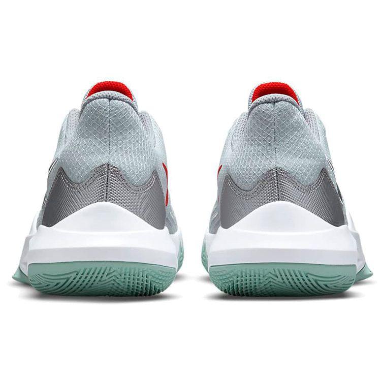 Nike Precision 5 Pure Platinum Metallic Silver Men Sneakers Grey Wolf-Grey Chile-Red CW3403-002