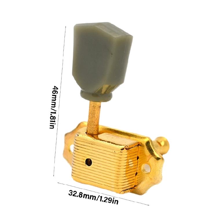 6Pcs Semi Closed Tuning Pegs Keys Tuner Machine Head Black Guitar Tuning Pegs Guitar Accessories Easy to Install