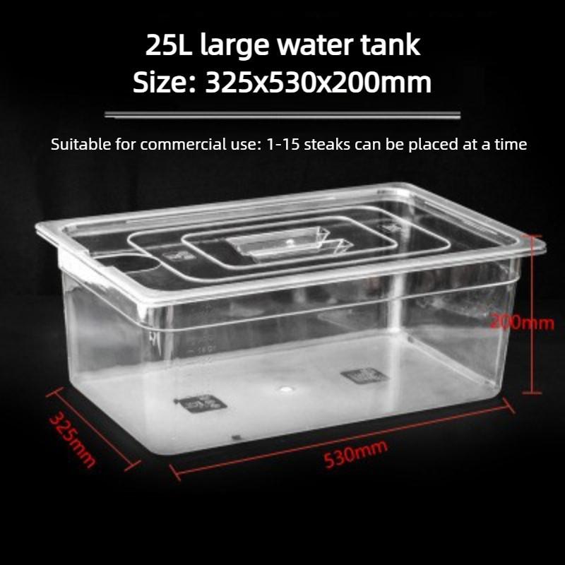 6L/11L/25L Large Capacity Sous Vide Container Culinary Immersion Slow Cooker Special Water Tank For Slow Cooking Machine