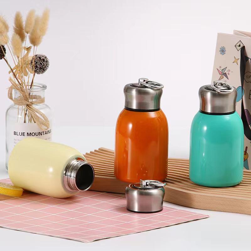 Chic Mini Stainless Steel Travel Thermos - Portable & Cute Water Cup for Outdoor Use