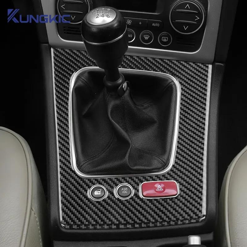 Per Alfa Romeo 159 2005- Adesivo Reale in Fibra di Carbonio Morbida Pannello Cornice Cambio Marcia Auto LHD Manuale/Automatico
