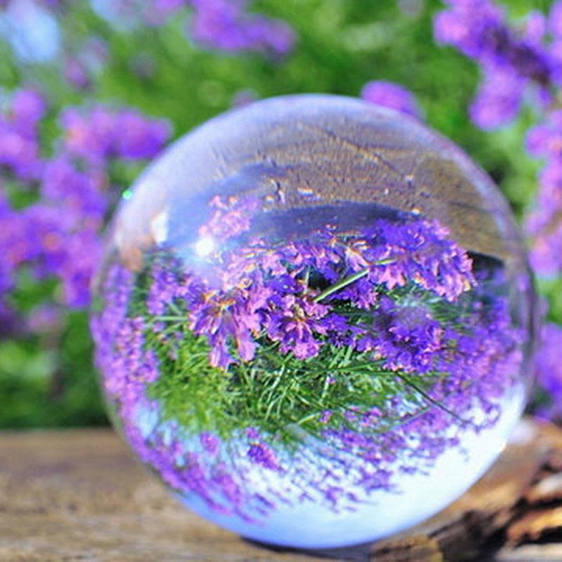 30 40 50cm Clear Glass Crystal Ball K9 Deck Figurines Decor Solid Clear Crystal Balls Photography Accessories