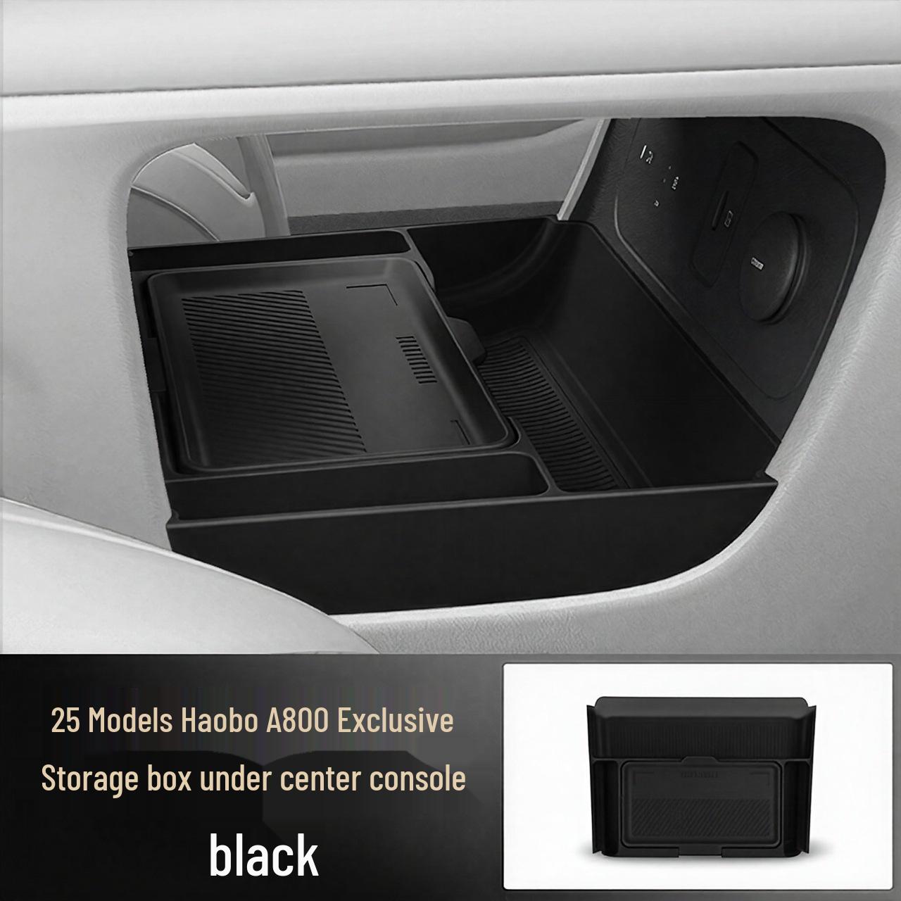 Haobang A800 Center Console Lower Storage Box - Fits 25 Models, Multi-functional, Eco-friendly Car Accessory