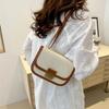 Trendy Women's Black And Brown Mini Square Bag Versatile Pu Handbag For Everyday