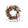 Christmas Wreath 19.69inch Dia Rustic Door Garland for Porch Country Cottage