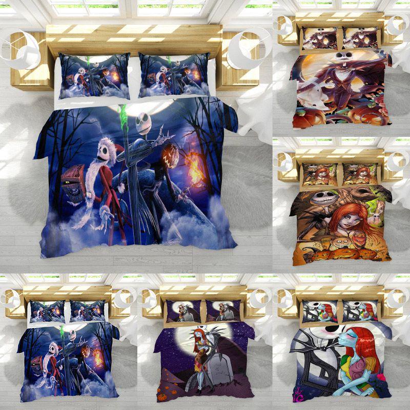 Luxuriöses 3-teiliges The Nightmare Before Christmas Bettwäscheset für ultimativen Komfort