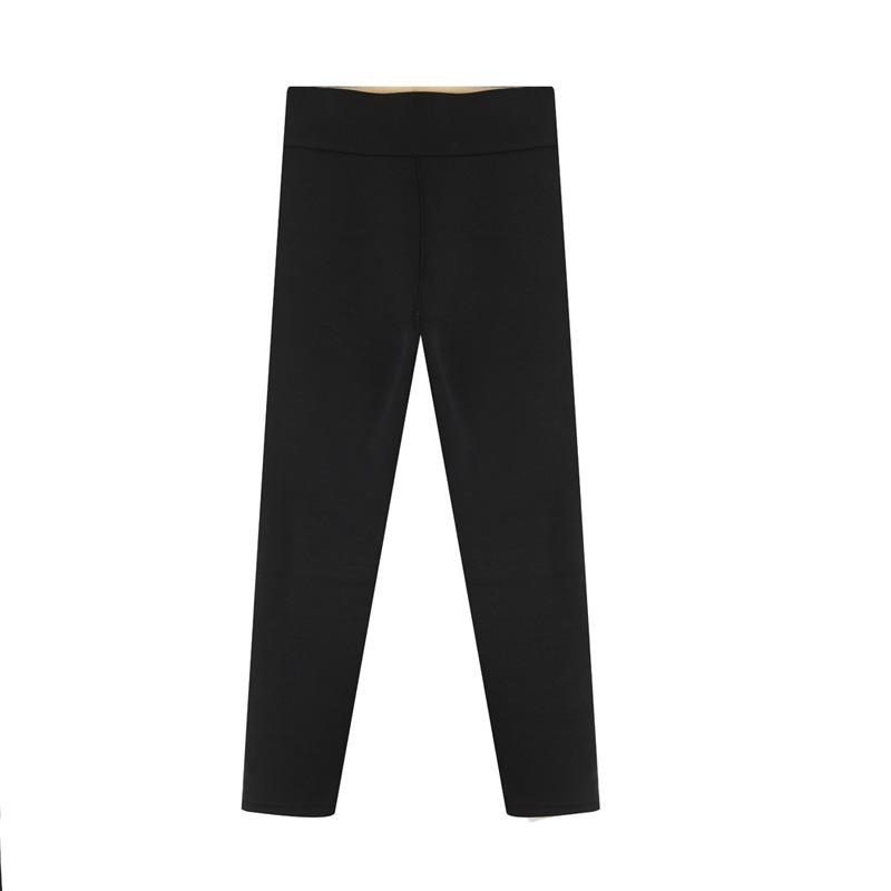 Extra thick lamb wool cotton pants women's autumn and winter outer wear fleece thickened leggings pure cotton high-waisted large-size thermal pants
