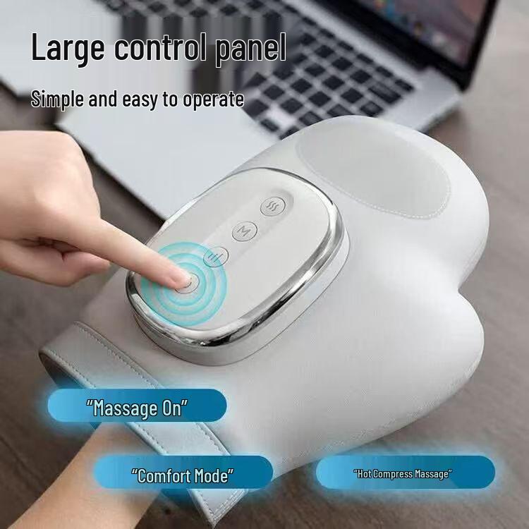 Rechargeable Multifunctional Electric Hand and Finger Massager with Air Pressure and Heating Therapy