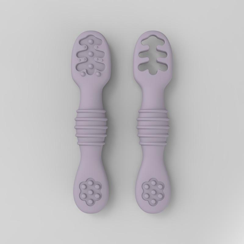 Flower-Shaped Silicone Chewing Spoon for Babies - Ideal for Feeding Purees and Cereal