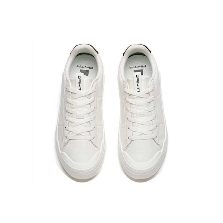 Anta Lightweight Breathable Low-Top Skate Shoes Men Sneakers White Black 112148072-1