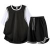 Best-Selling European-Size Basketball Set: Short Sleeve Round Neck Sporty Casual Running Outfit