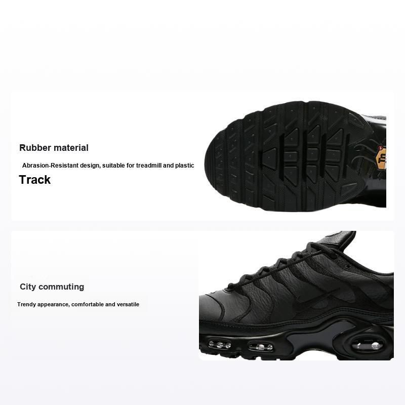 Nike Men's Black Air Max Plus Tn Triple Sneakers - Aj2029-001 Cm