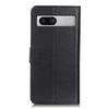 For Google Pixel 7a Litchi Texture Phone Cover Wallet PU Leather Phone Stand Case