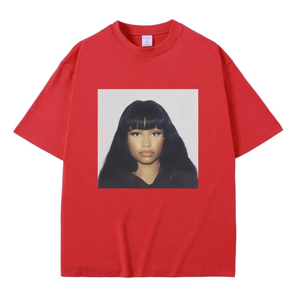 Rapper Nicki Minaj Graphic Print T Shirts Men Women Hip Hop Fashion Casual Tshirts Unisex Vintage Tees Male Streetwear Tops