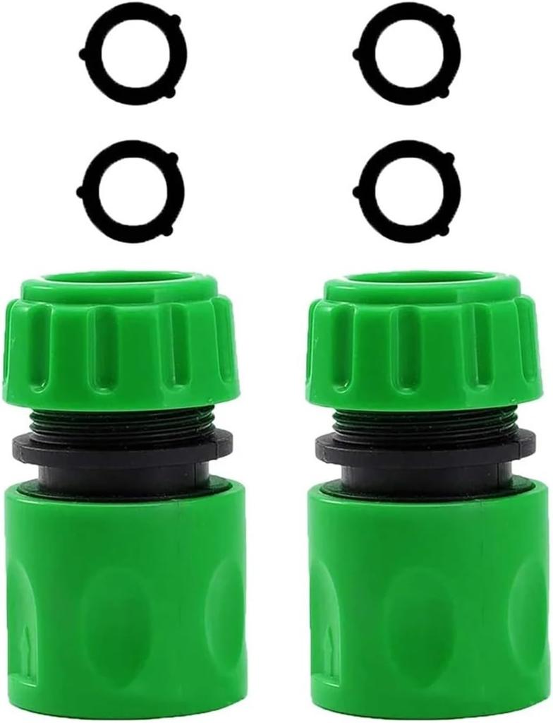 ABS Double Male Quick Connector, 1/2” Garden Hose Coupling Adapter Extender Set for Hose Pipe and Tube