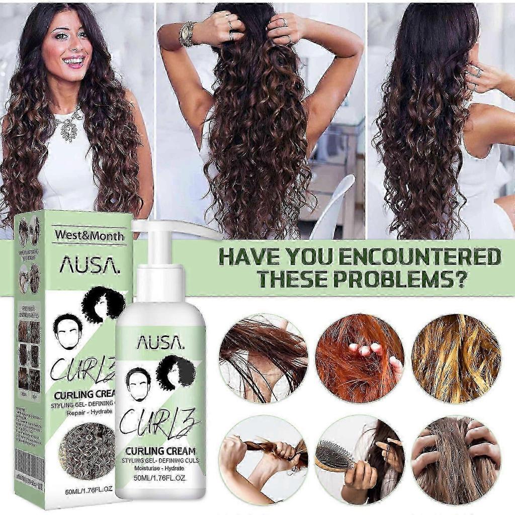 West&Month Protein Curl Elastin Hair Treatment Moisturizing, Fluffy and Lasting Styling Curl Elastin Essence