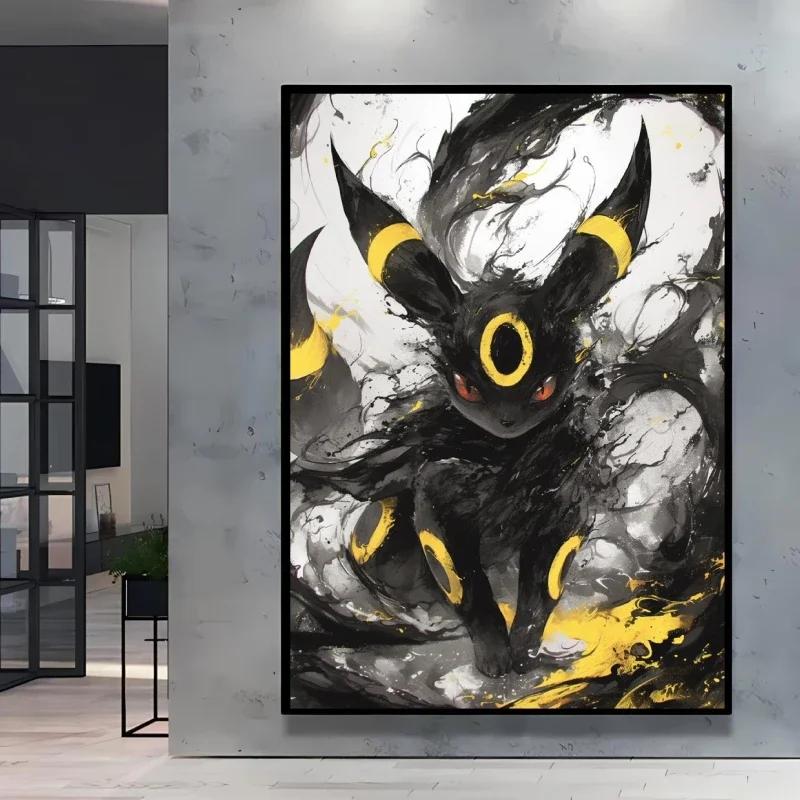 

Classic Pokemon HD Canvas Painting Anime Figures Mewtwo Poster Print Watercolor Wall Art Picture Modern Home Decor Kids Gifts 21X30CMNo Framed