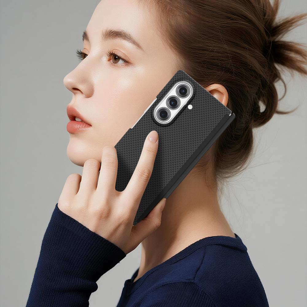 GKK For Samsung Galaxy Z Fold7 5G Case Texture Dual Axis PC Slim Phone Cover Magnetic Hinge Protection