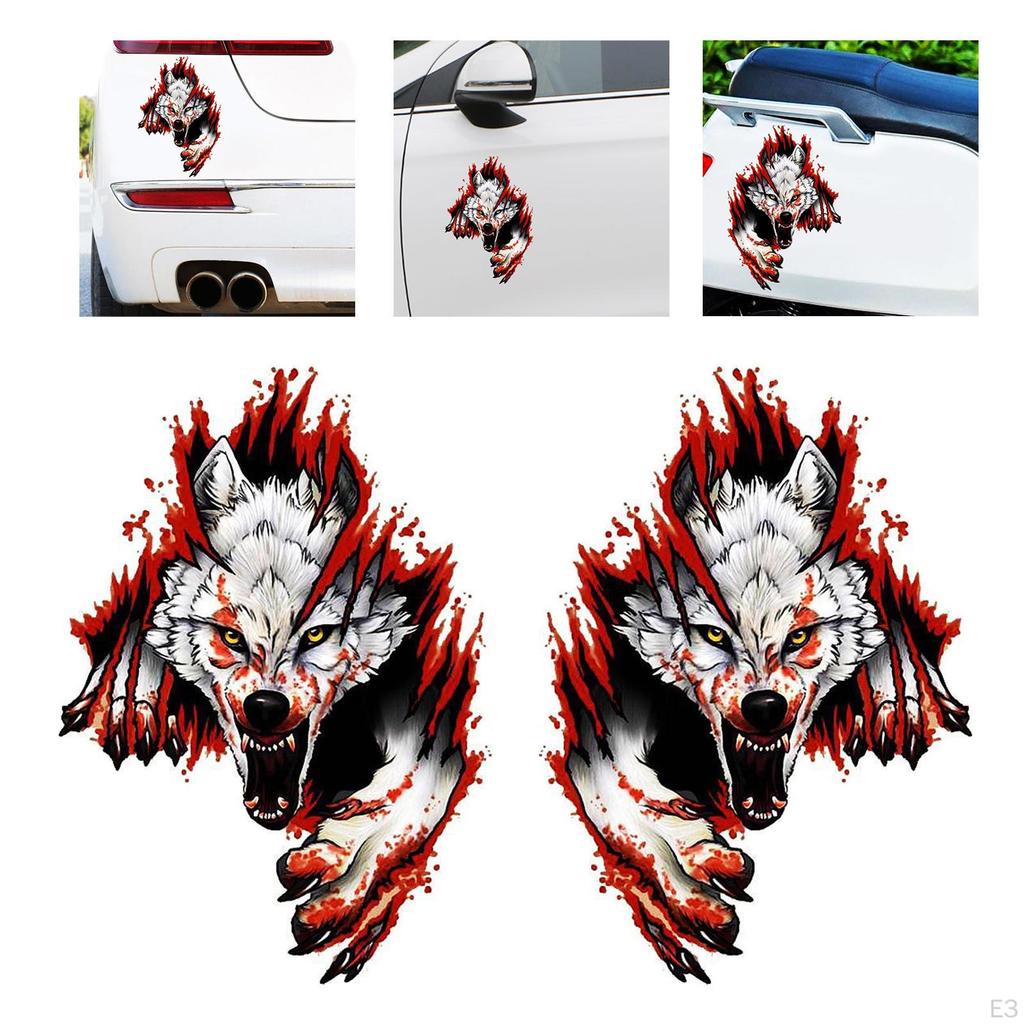 3 Sticker, Vehicle Self 3D Decals Creative Decorative Body Decor for Walls Automotive Camper Van