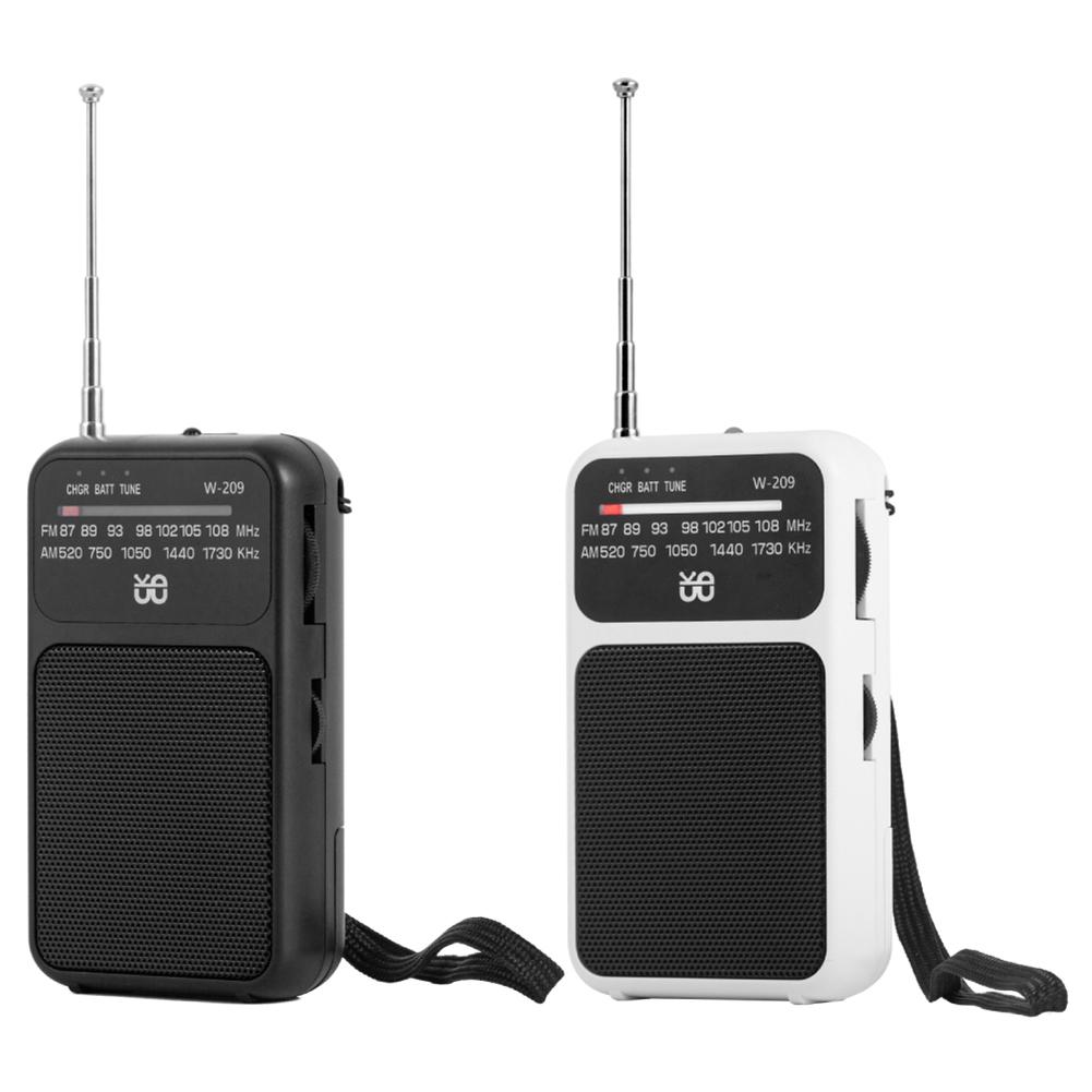 Portable Pocket AM FM Radio Flashlight 2 Band Stereo Radio with 3.5mm Headphone Jack Mini Radio Receiver for Senior Home Walking