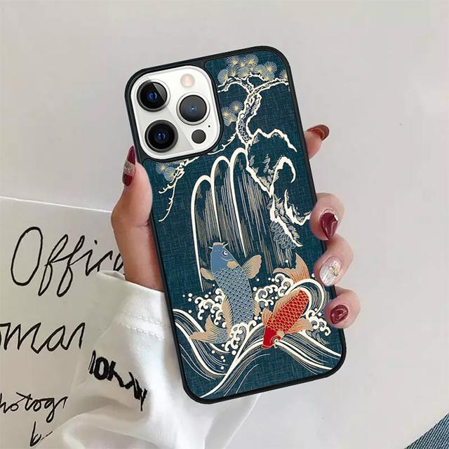 Koi Carp Fish Phone Case Cover For iPhone 17 Air 15 16 14 13 11 12 Pro Max Max Plus Back Coque shell fundas