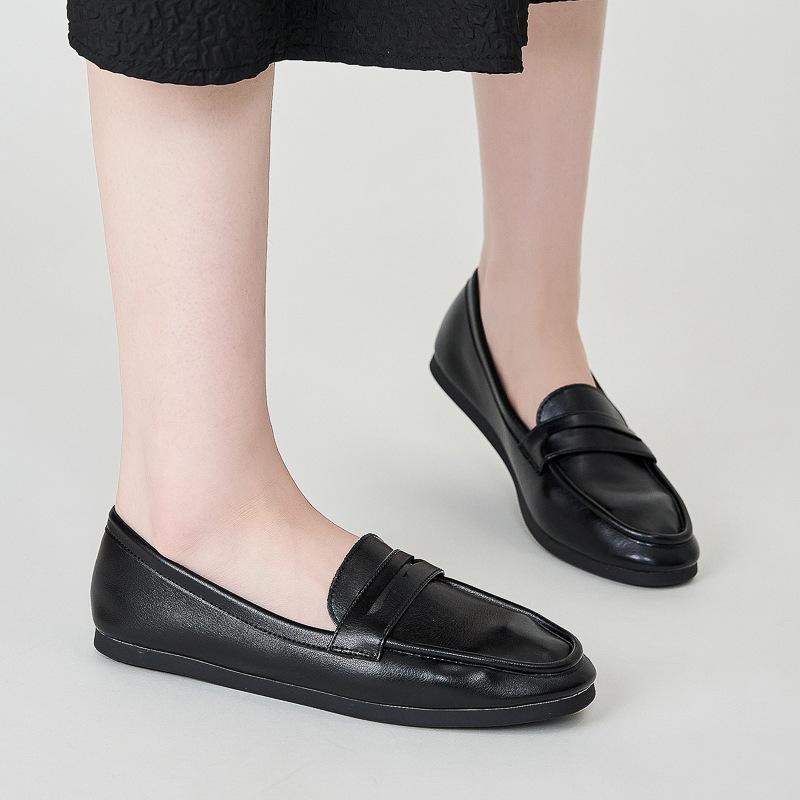 Fashion Women Walking Loafers 2025 New Autumn Fashion Retro Leisure Flats Shoes Comfortable Loafers Outside Slip On Women Flats Shoes