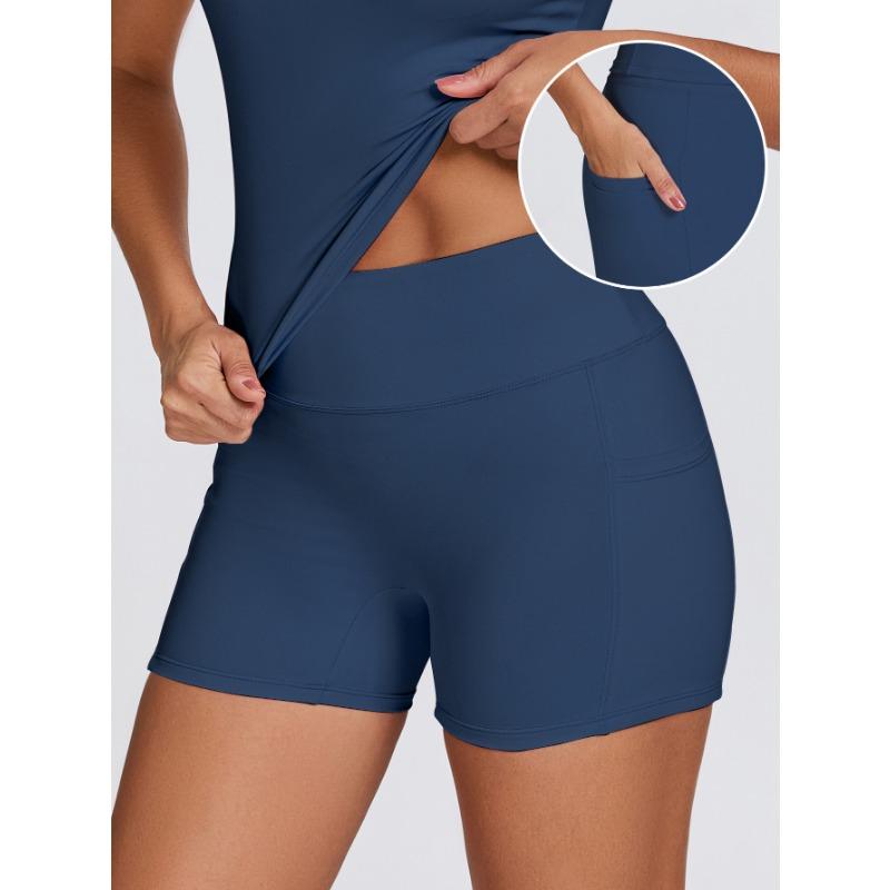 New Suit Quick-drying Yoga Suit Shorts Fitness Belt Pocket Outdoor Running Sports Women