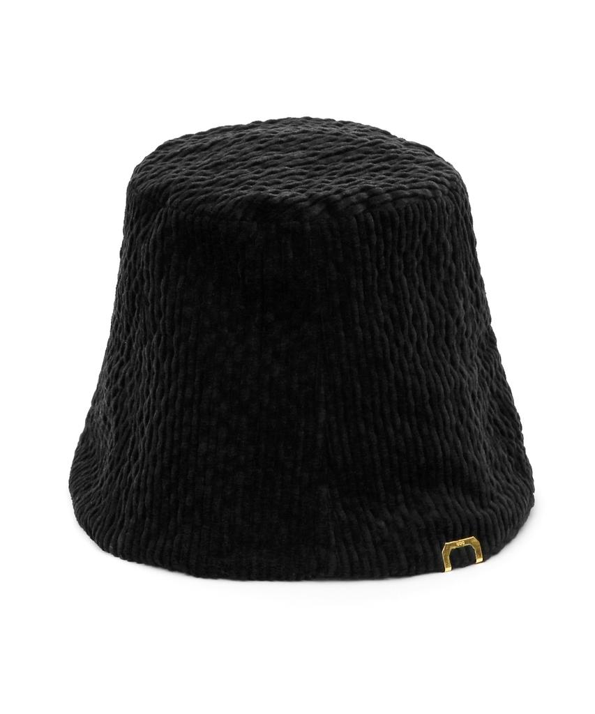Eondeokeonteulolseutyudio Corduroy Bucket Hat Stand Bucket / Wave Corduroy / Black