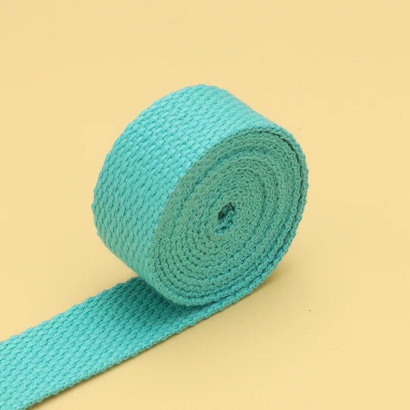 20-50mm 2mm Thick Cotton Webbing Tapes Canvas Webbings Ribbon for Sewing Clothing Belt DIY Bags Strap Band Accessories 10Meters