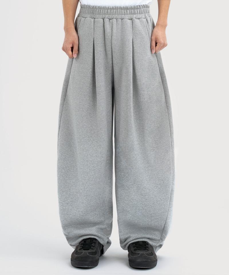 UNDEROFF Balloon Curved Sweatpants Gray