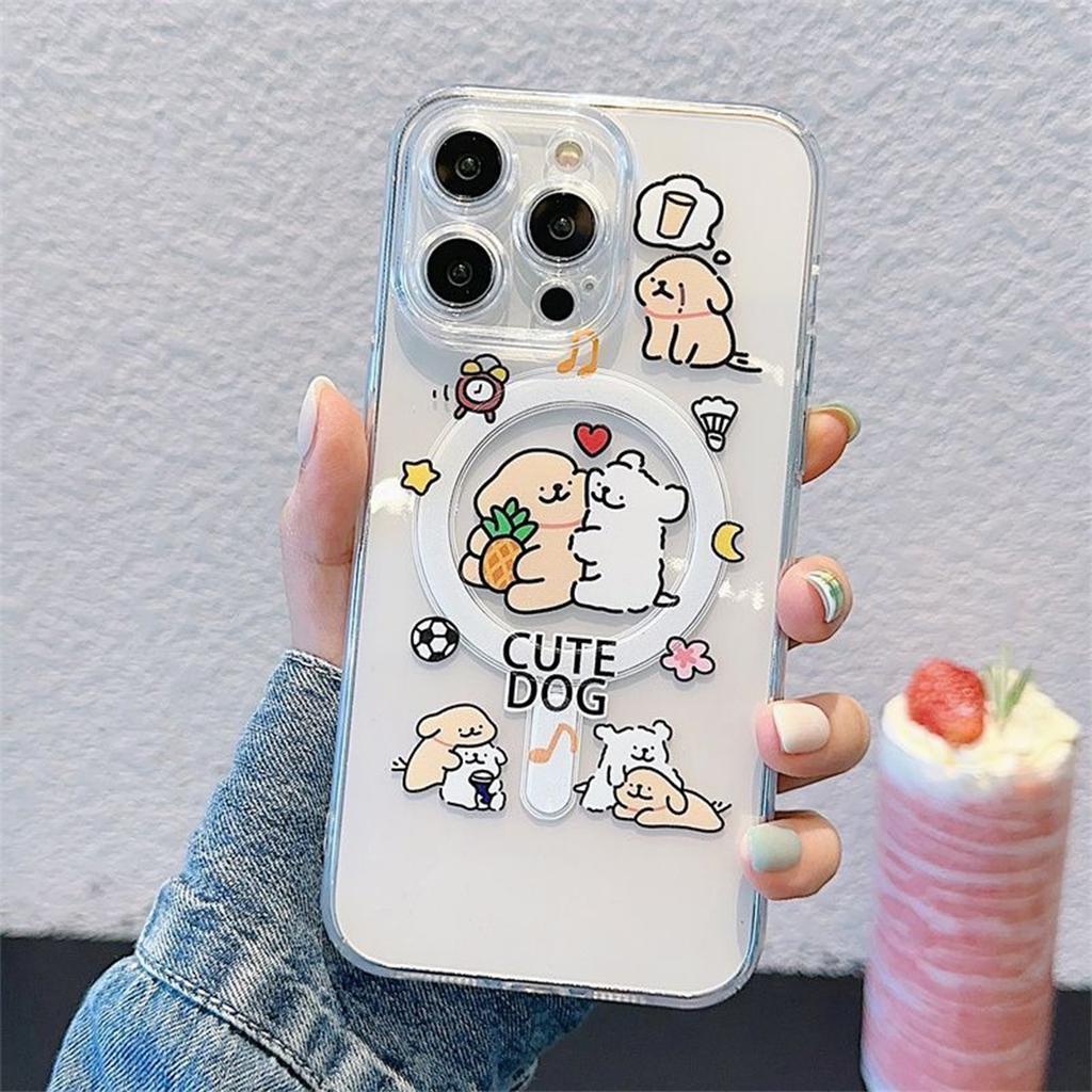 For Apple Phone Case Magnetic Bracket for Apple Magnetic Phone Case Cover for Apple Magnetic Phone Case Cartoon Cute