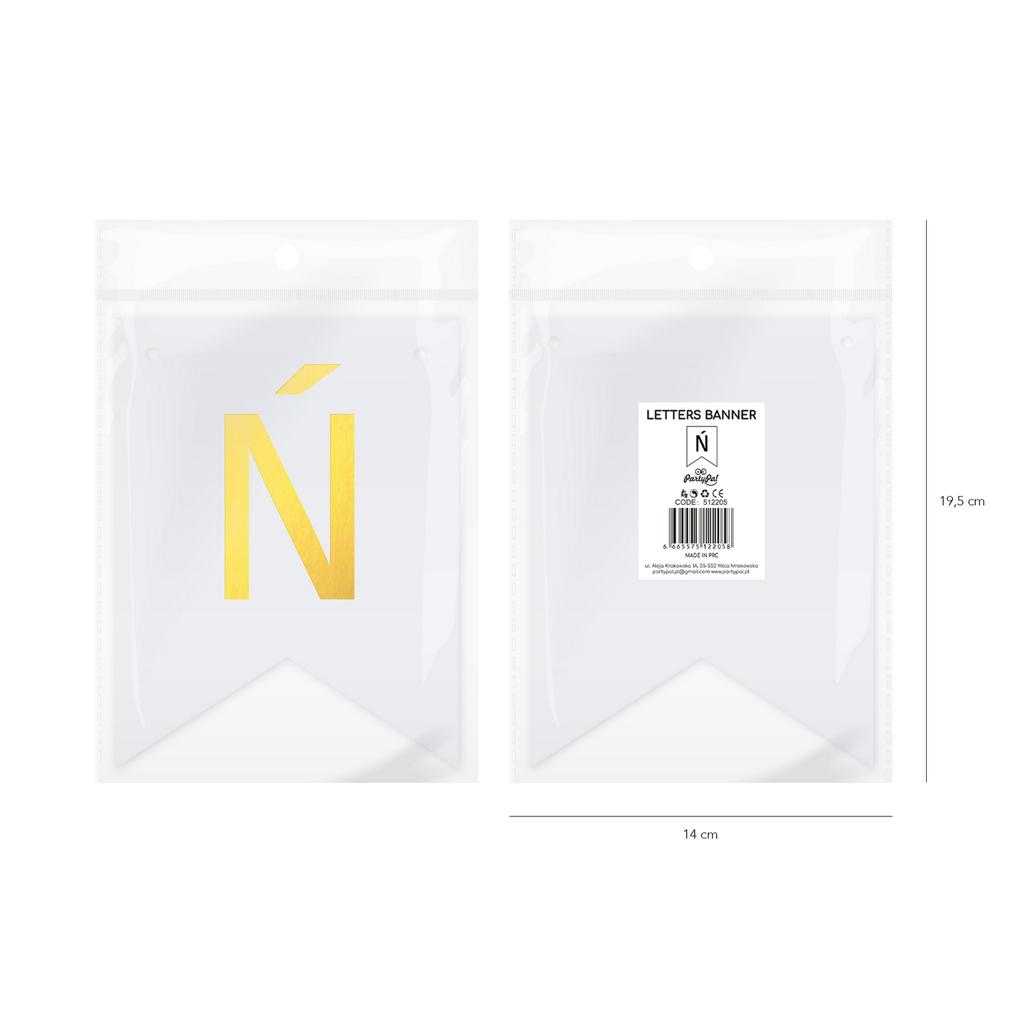 Baner Diy 16X12 Cm - Literka Ń