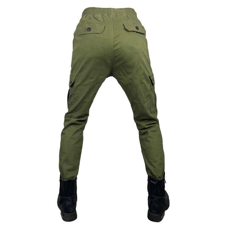 Pantaloni da moto da corsa uomo, pantaloni anti-caduta locomotiva, piedi legati casual multi-tasche da lavoro pantaloni da ciclismo, jeans, ginocchiere