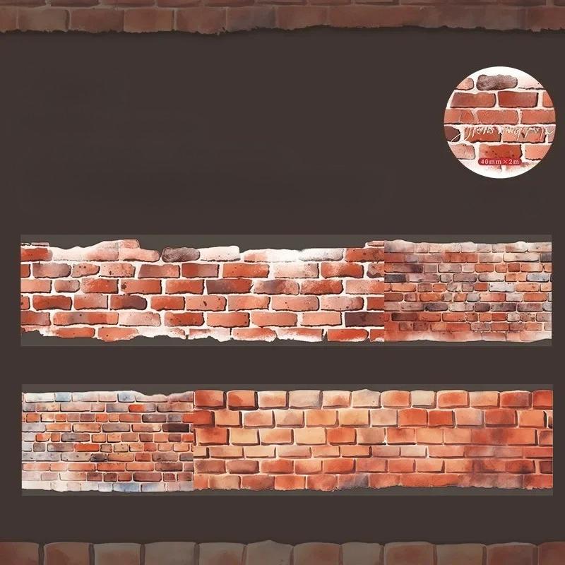 1Roll Tape Stone WallWall Texture One Fine Day Priming Collage European Path Series  Handbook Priming DIY Scrapbook Cut