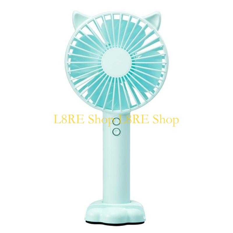 

L8RE Mini Portable Cooling Device Handheld Cooling Fan Lightweight Fan Small Rechargable Fan Mini Pocket Fan ABS Material синій