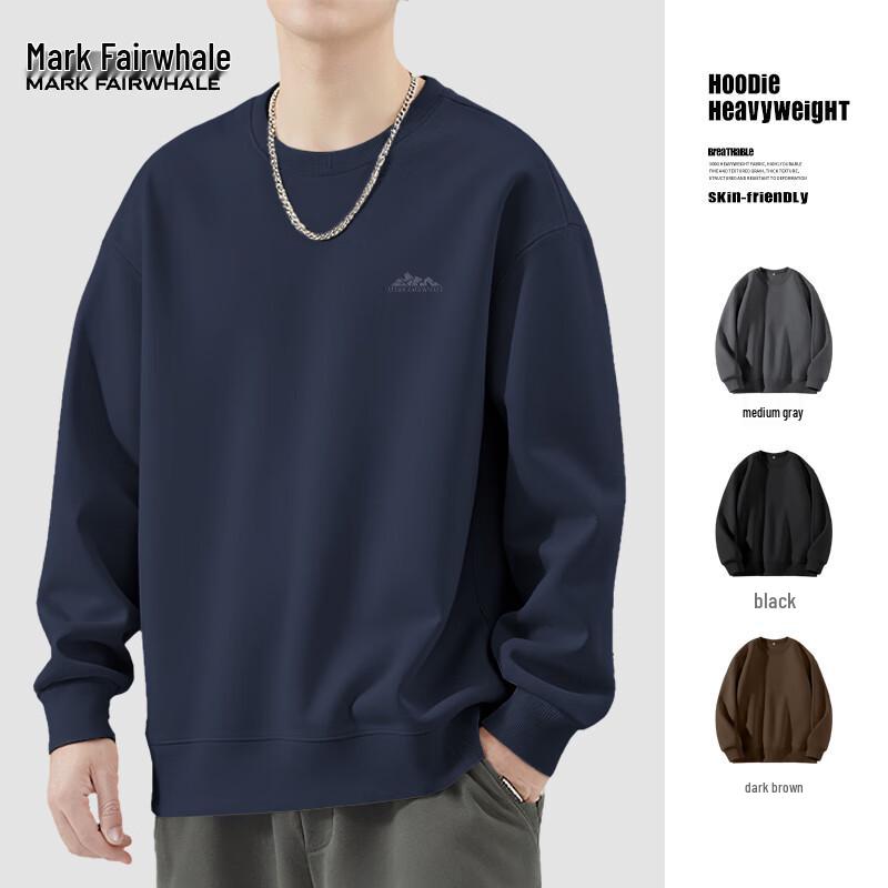 

Mark Fairwhale Men s Letter Print Crewneck Sweatshirt