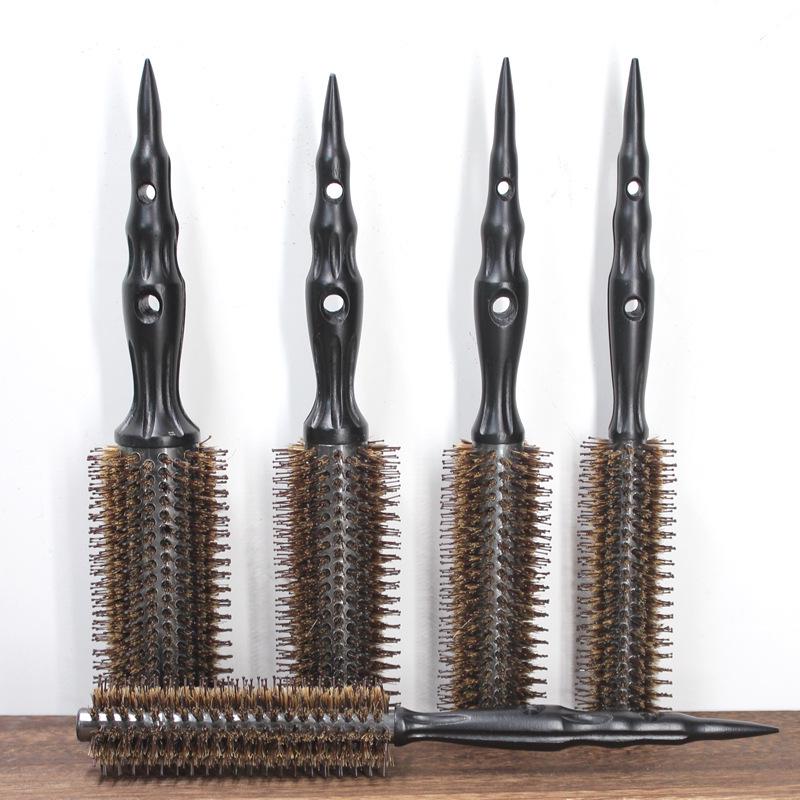 

Beech Wood Boar Bristle Nylon Curling Comb - Anti-Dandruff, Non-Snagging Hair Care & Quick Styling Comb 12 per pack