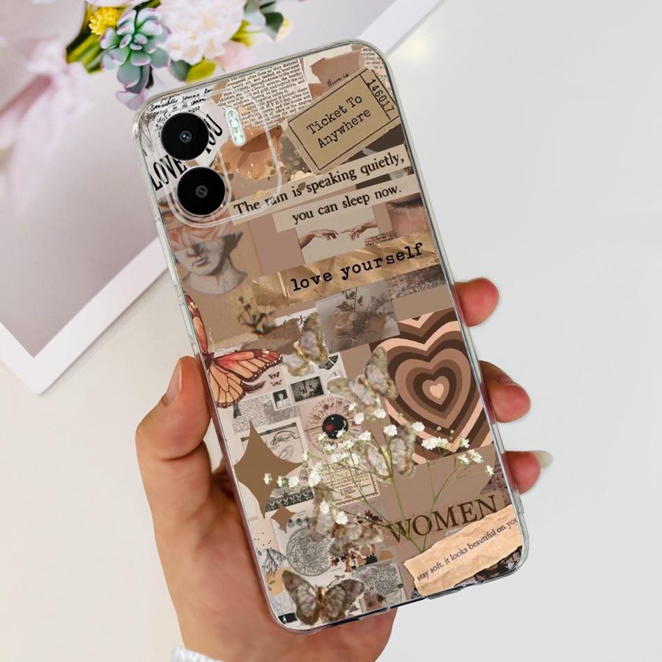 For Xiaomi Redmi A1 A1+ 2022 Cute Painted Phone Case For Redmi A1 Plus RedmiA1 A 1 A1+ Soft Silicone TPU Cases