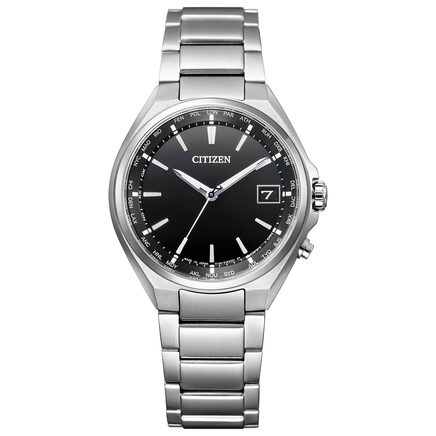 

ATTESA Radio Watch Business Waterproof Direct Flight Citizen Radio Solar [CITIZEN] Eco-Drive (Silver / / / Men s) CB1120-50E