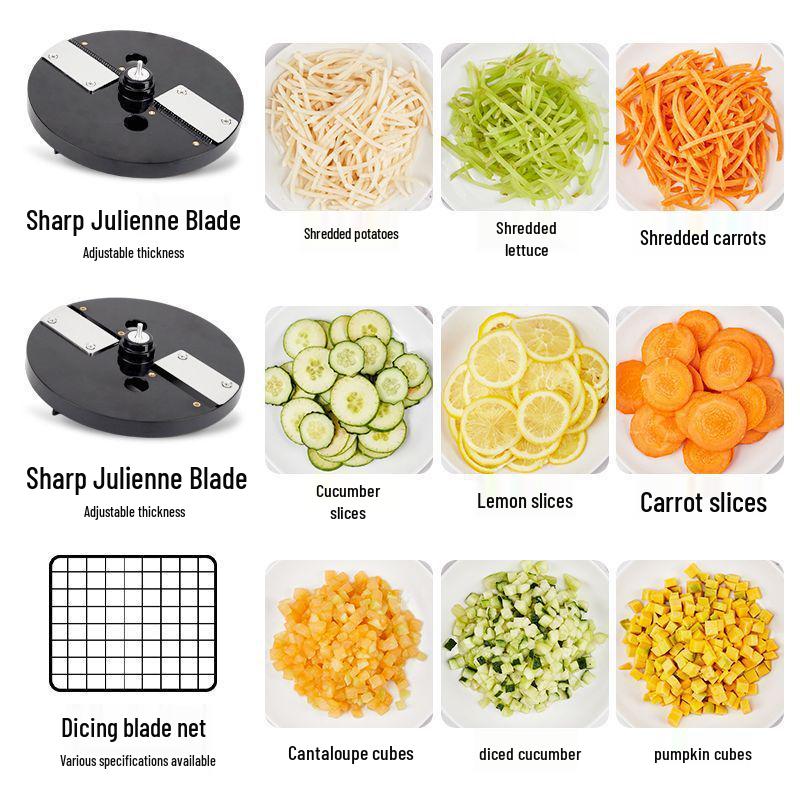 Elektrisk Multifunktionell Grönsaksskärare för Kommersiellt Bruk och Matsalar: Tärnings-, Kubs och Skärmaskin