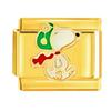 Gold Cartoon Character Titanium Steel Elastic Bracelet