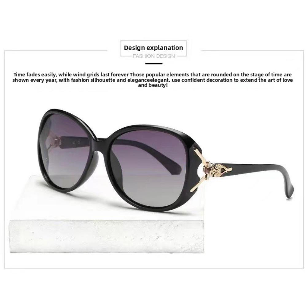 Fashion sunglasses female fox head large frame sunglasses classic trend sunglasses big face glasses thin advanced sense