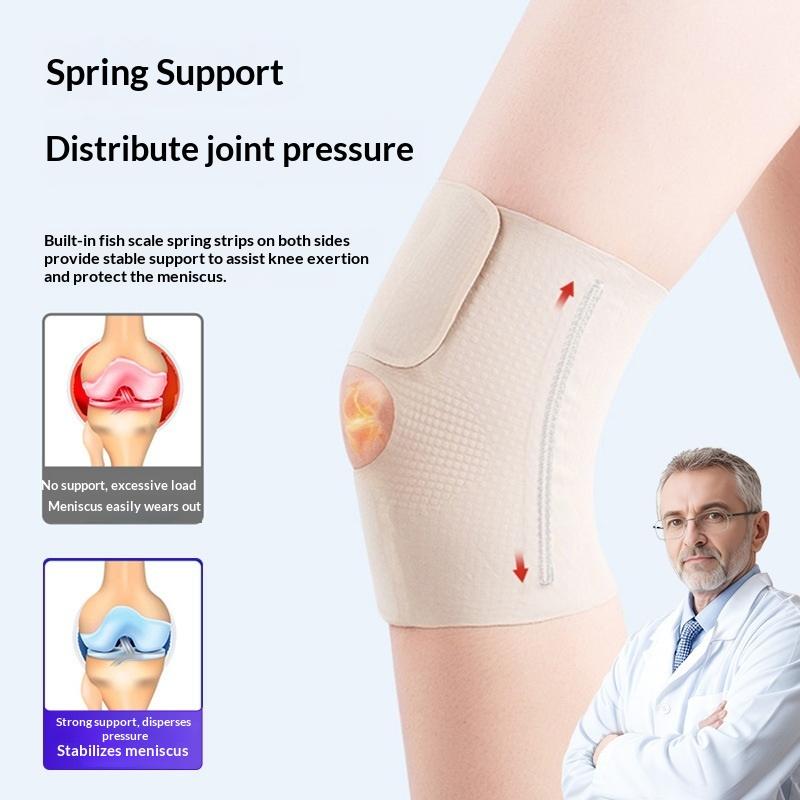 1Pcs Knee Brace With Side Stabilizer, Compression Knee Sleeve For Men Women, Knee Support Brace For Knee-Pain Relief