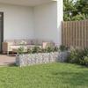 Gabion Raised Bed Set 2 Pcs Silver