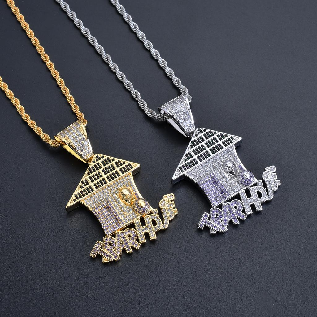 Vintage Pendant Necklace Punk Trap 