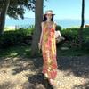 Thailand Island Vacation Beach Dress Summer Dress Design Sense Niche Dress Women's Sleeveless V-neck Long Dress